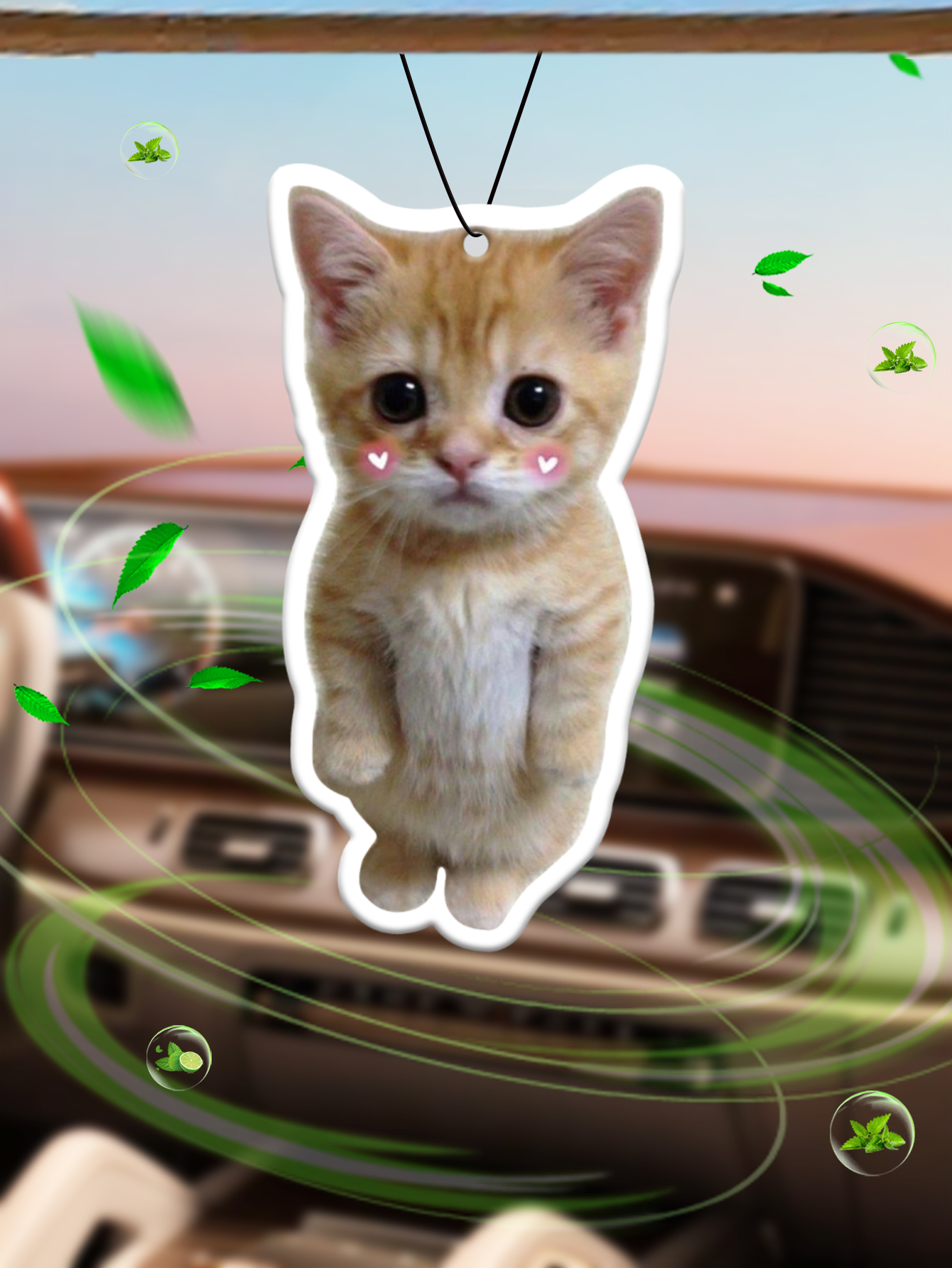 Home Fragrance Aesop - Decoração de Espelho Retrovisor com Gato