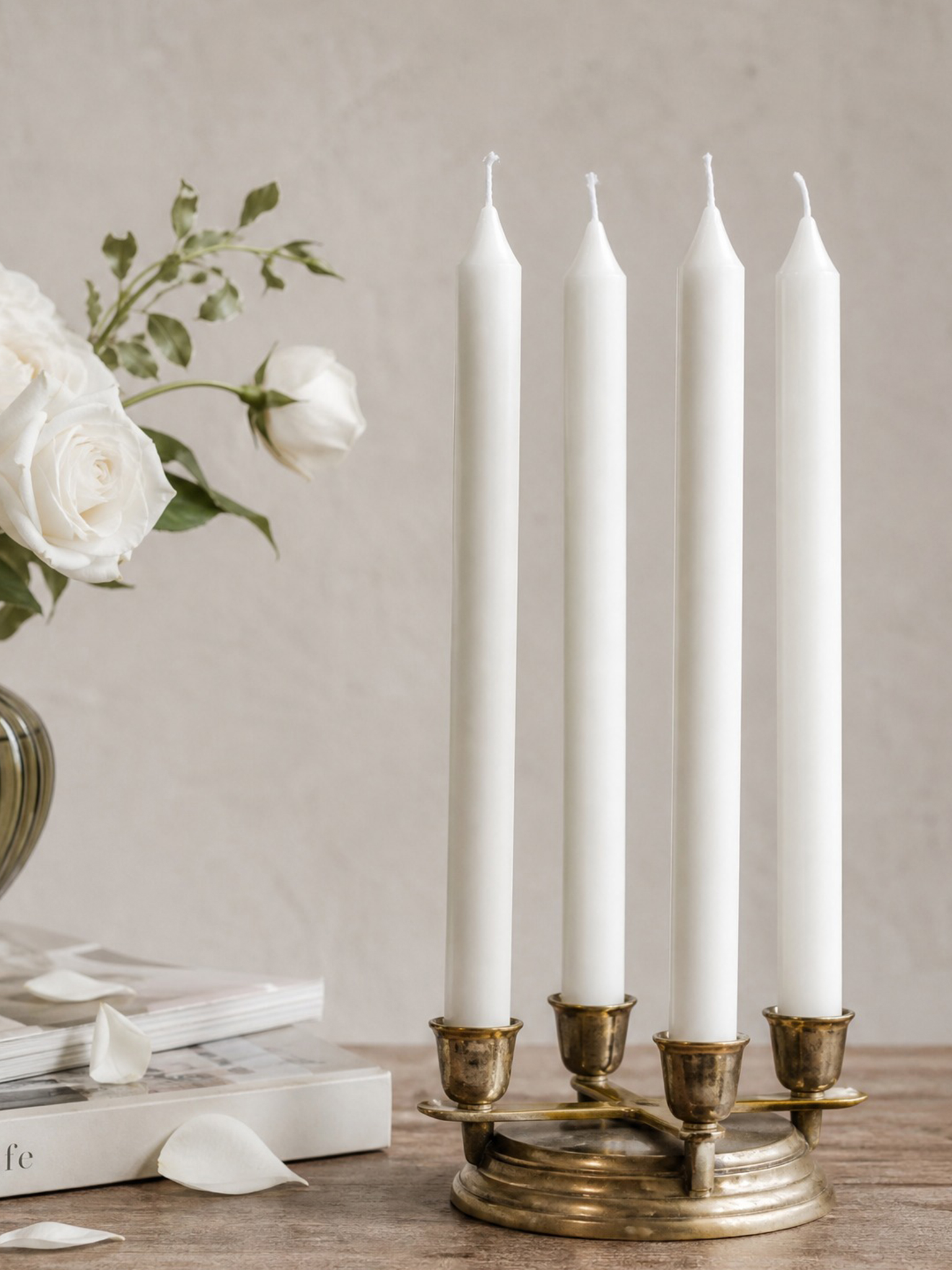 Home Fragrance Homemade - Conjunto de Velas Aromáticas Brancas em