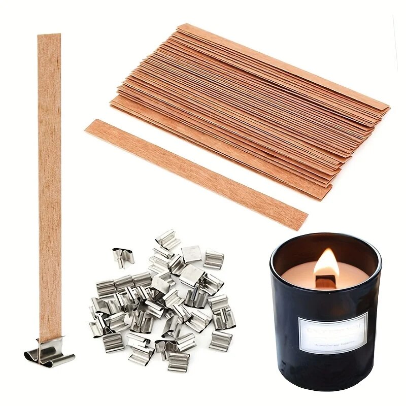 Beeswax Taper Candle - Pavio de vela de madeira de