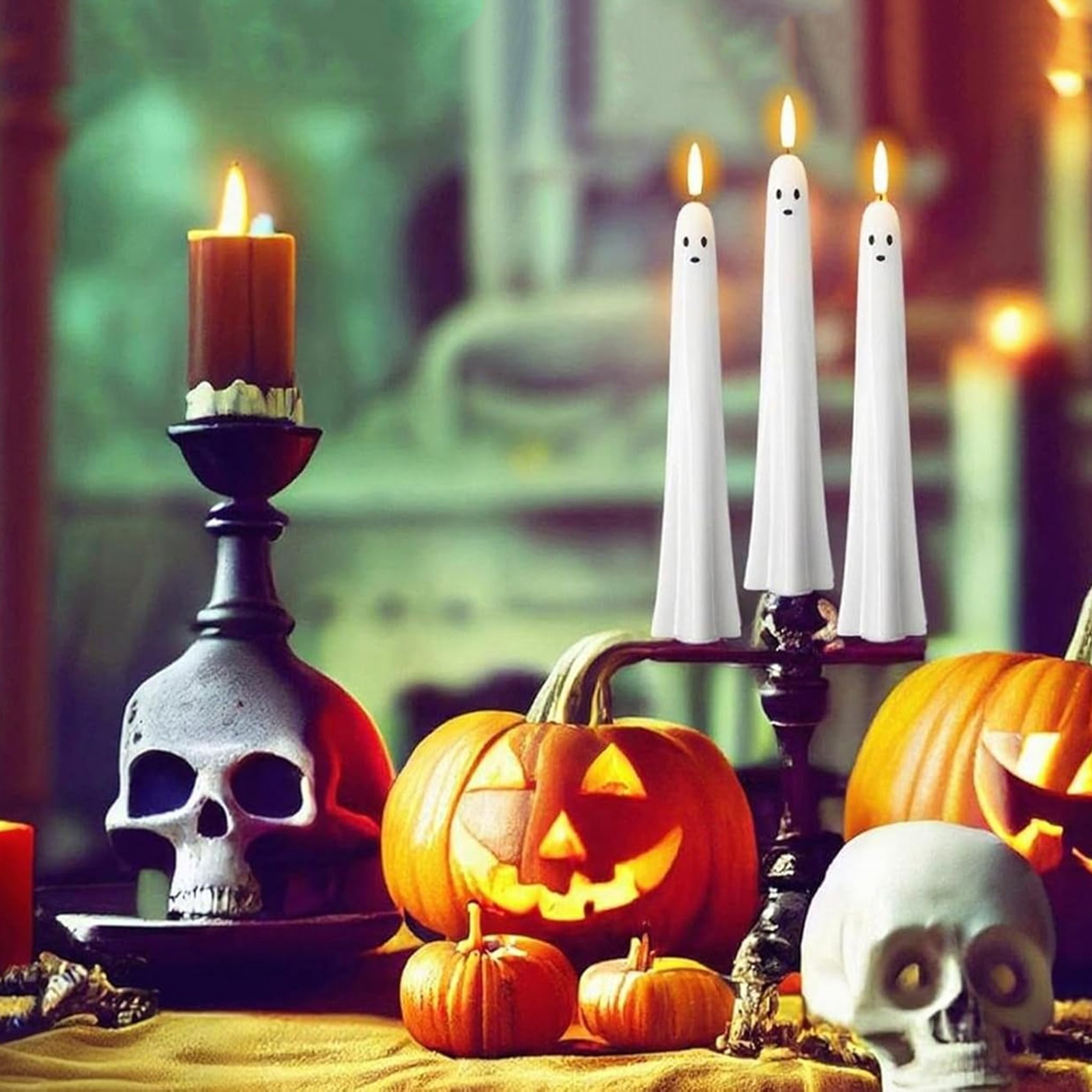 Beeswax Taper Candle - F5 velas cônicas fantasma em forma