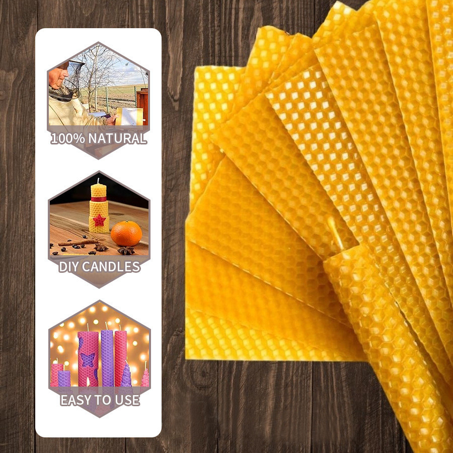 Beeswax Taper Candle - Velas Cônicas de Cera de Abelha