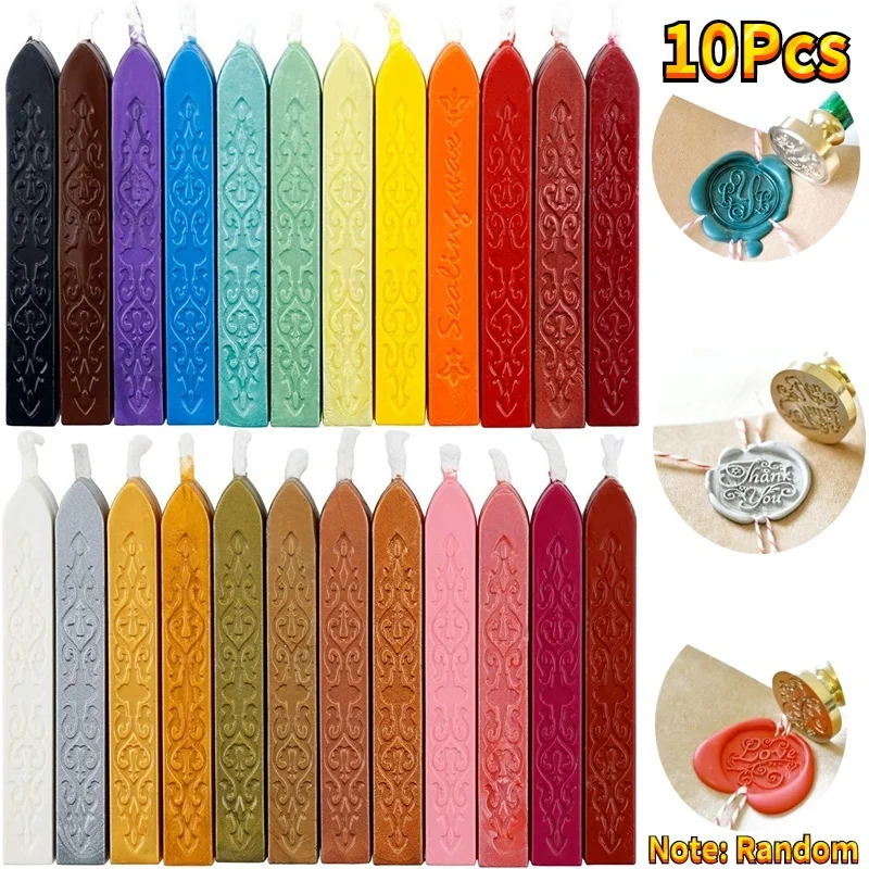 Beeswax Taper Candle - 10 pçs vedando varas de cera