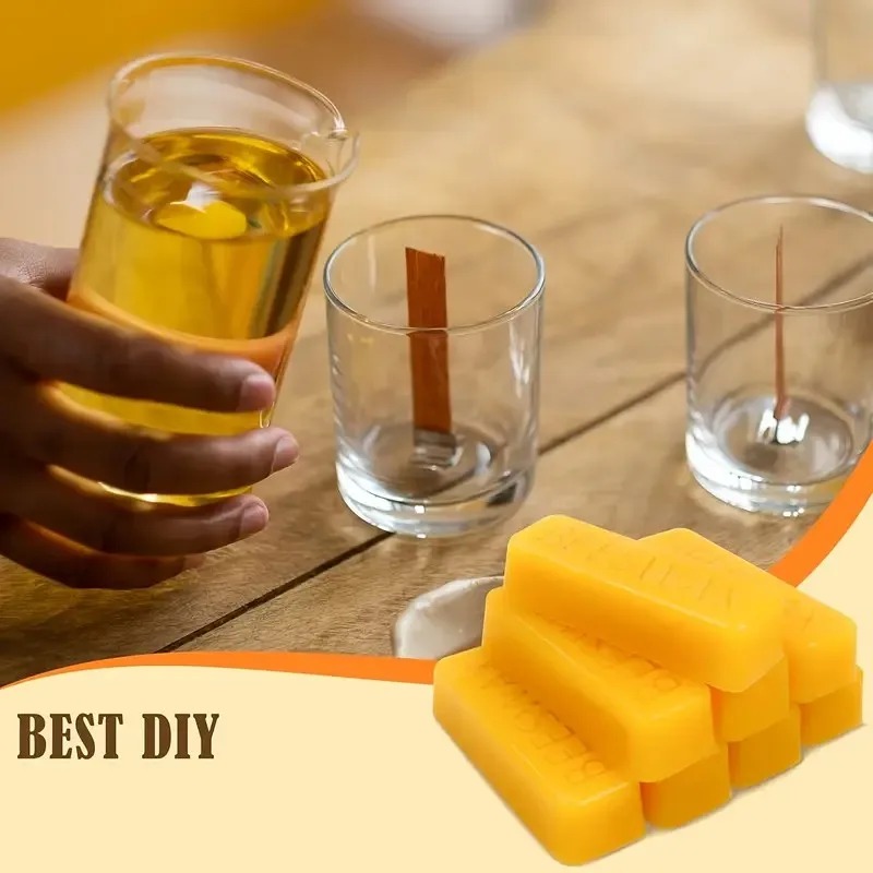 3/6 peças de blocos de cera de - Beeswax Taper Candle avaliação e preço
