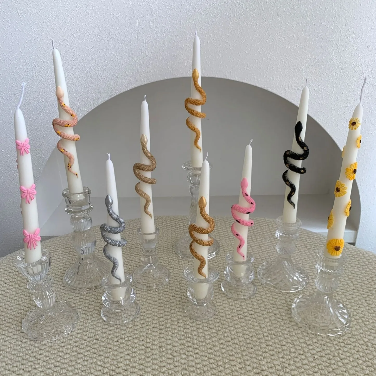 yes1pc Vela Cônica de 20cm/7.8 - Beeswax Taper Candle avaliação e preço