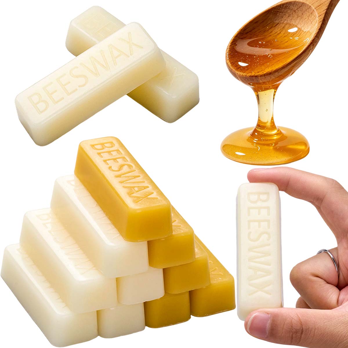 1 peça/5 peças Blocos de Cera  - Beeswax Taper Candle avaliação e preço
