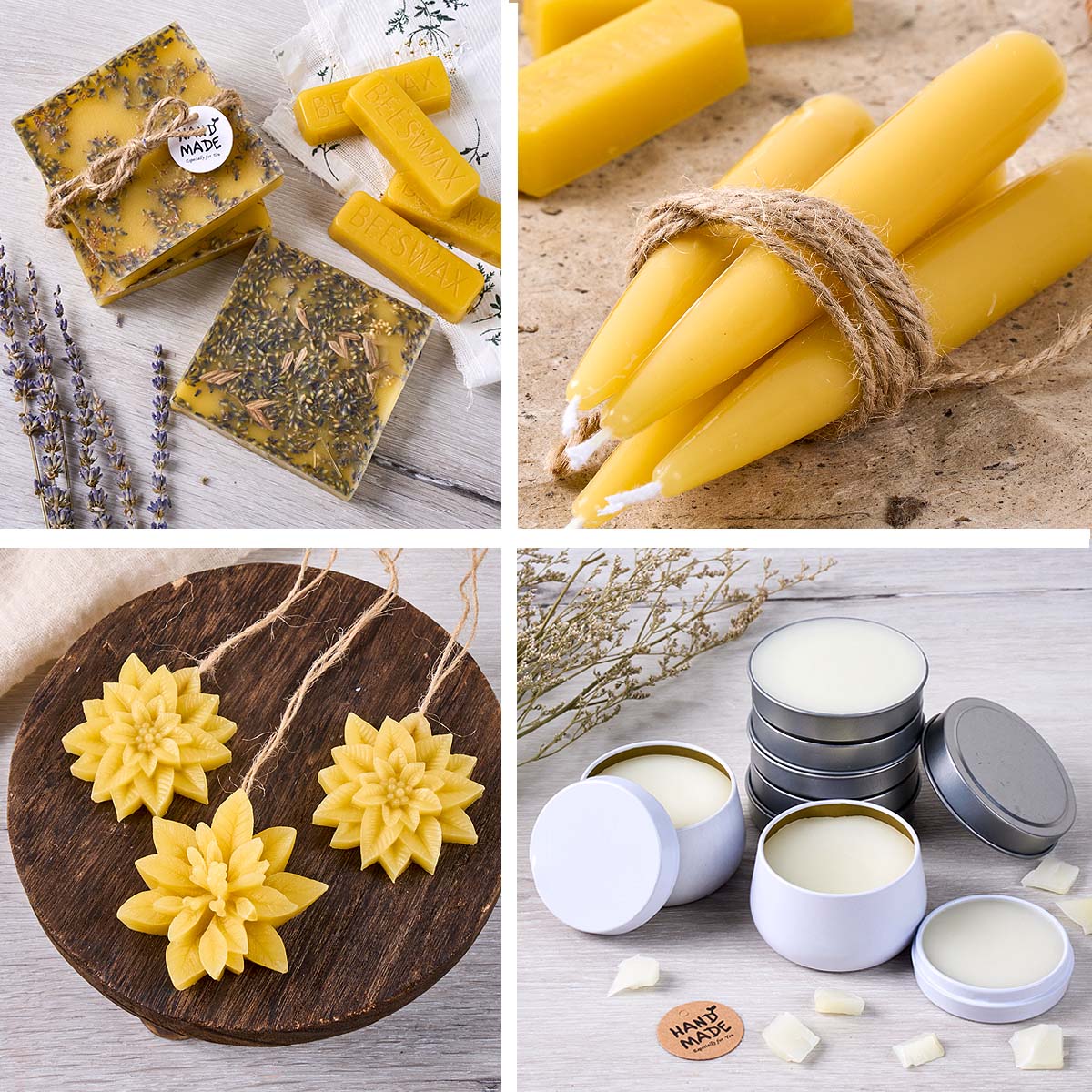 1 peça/5 peças Blocos de Cera  - Beeswax Taper Candle avaliação e preço
