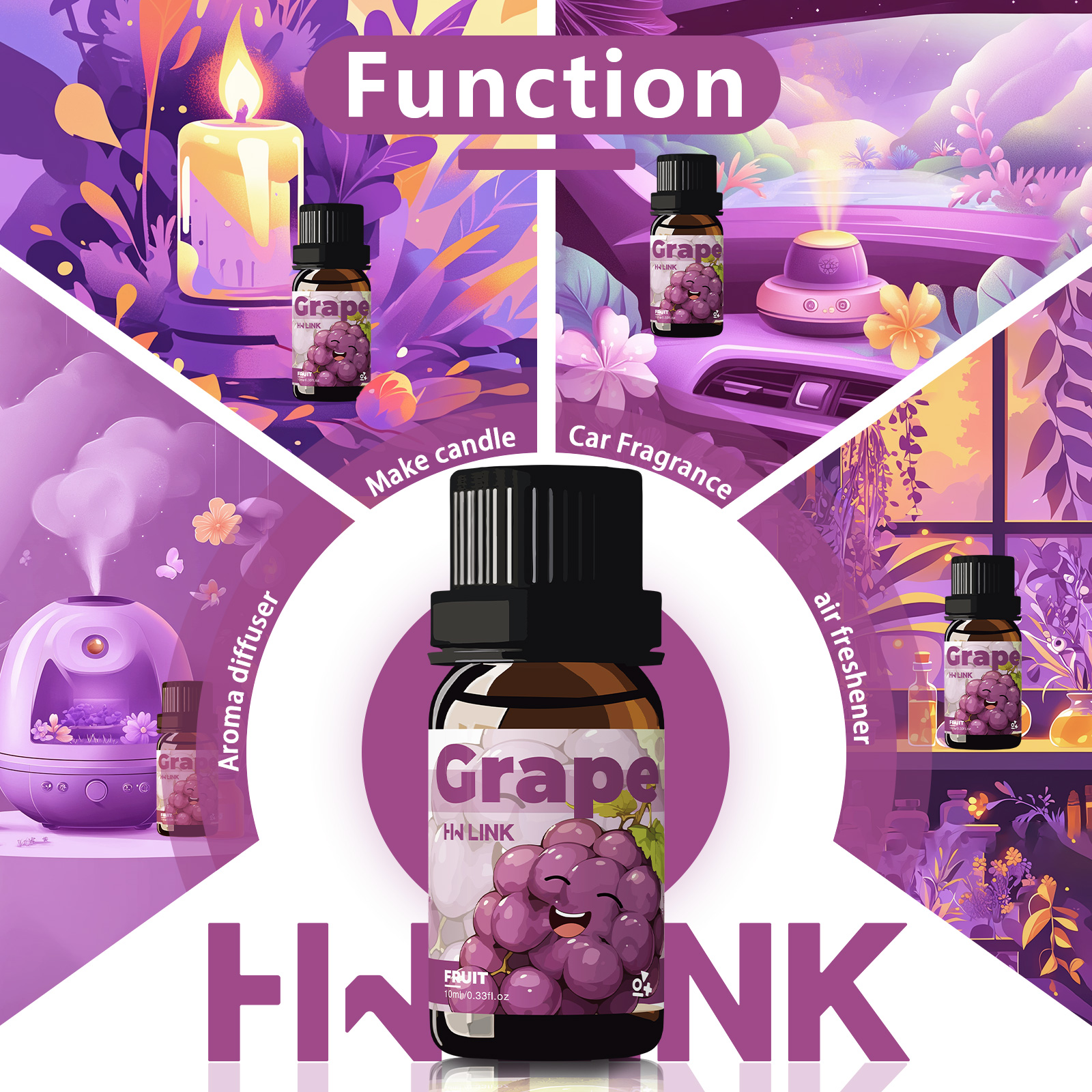 Óleo Essencial de Uva 10ml Óle - Home Fragrance Essential Oils avaliação e preço