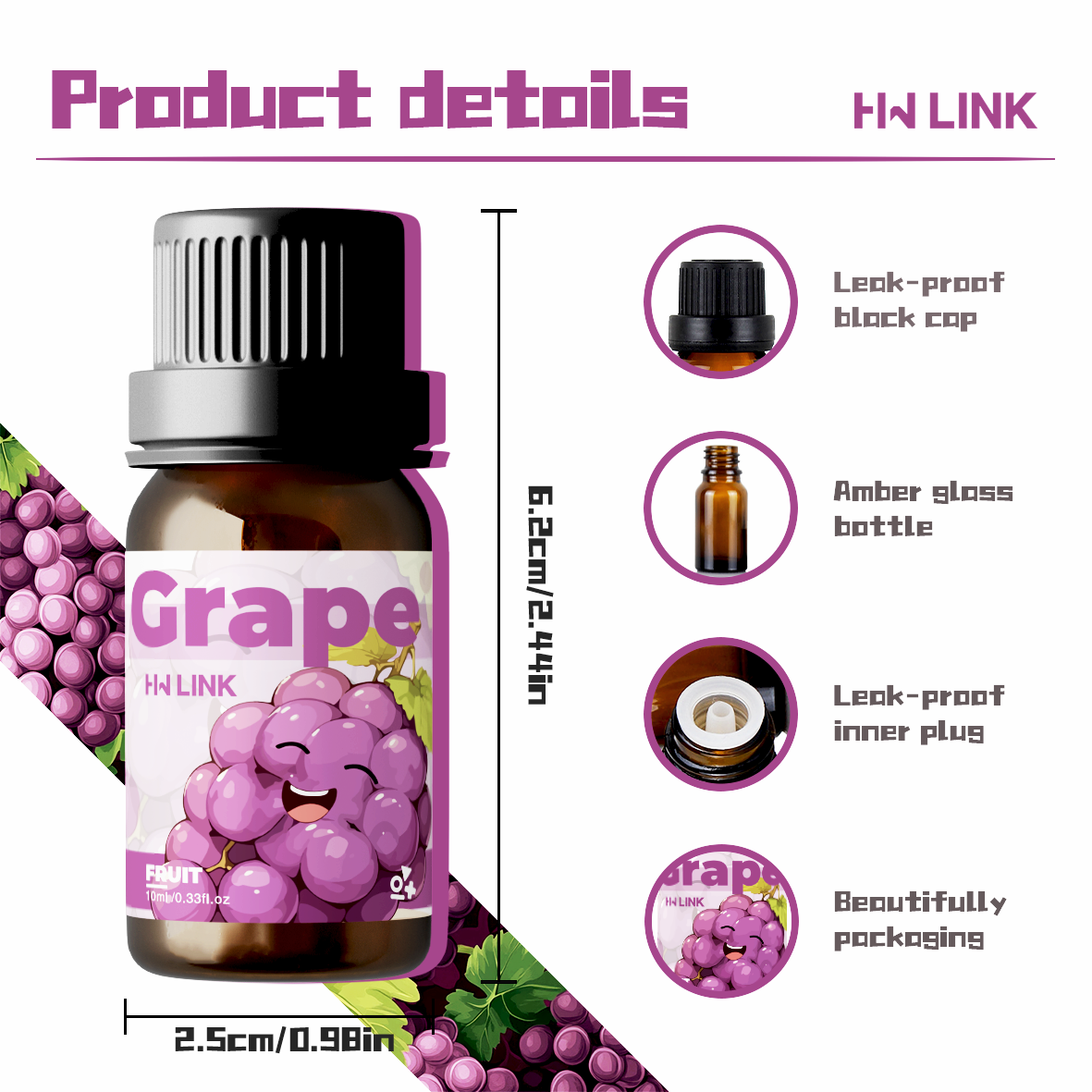 Óleo Essencial de Uva 10ml Óle - Home Fragrance Essential Oils avaliação e preço