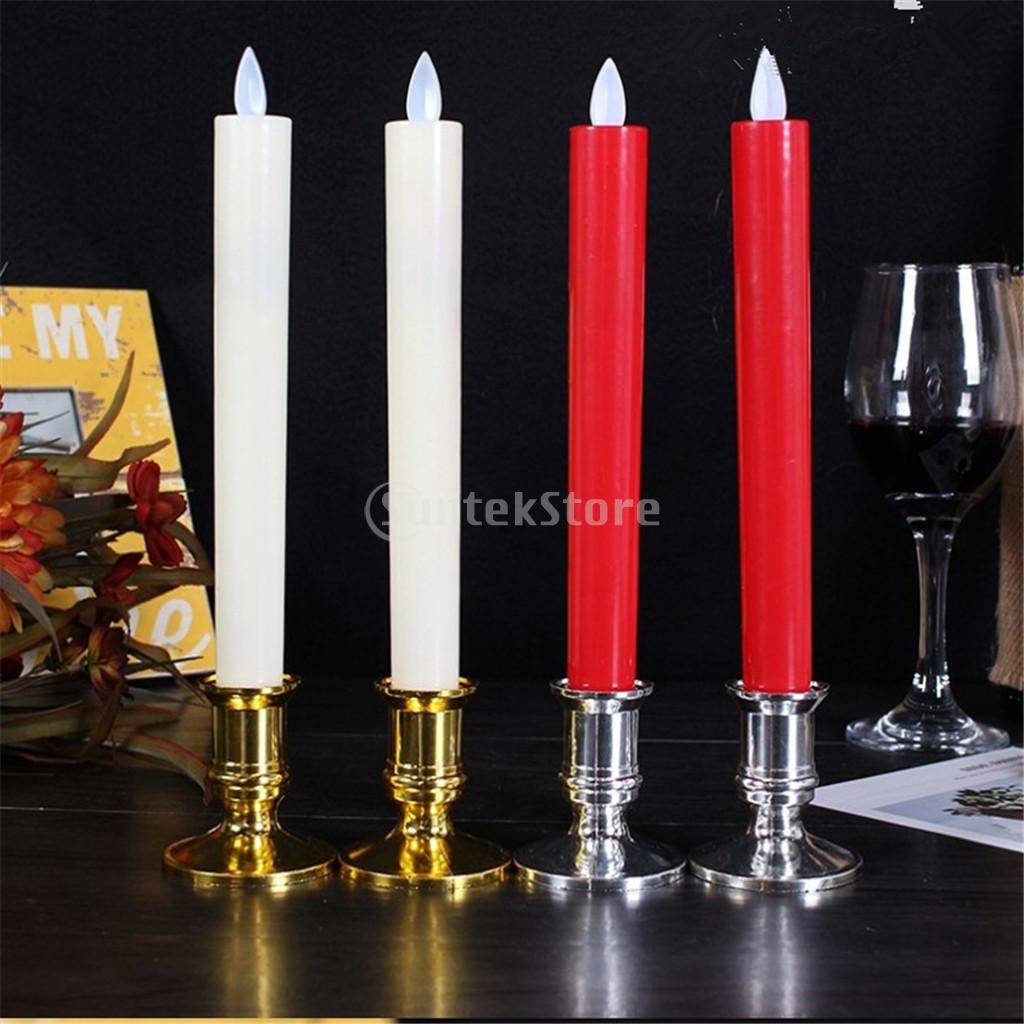 12 pçs plástico chamberstick a - Beeswax Taper Candle avaliação e preço