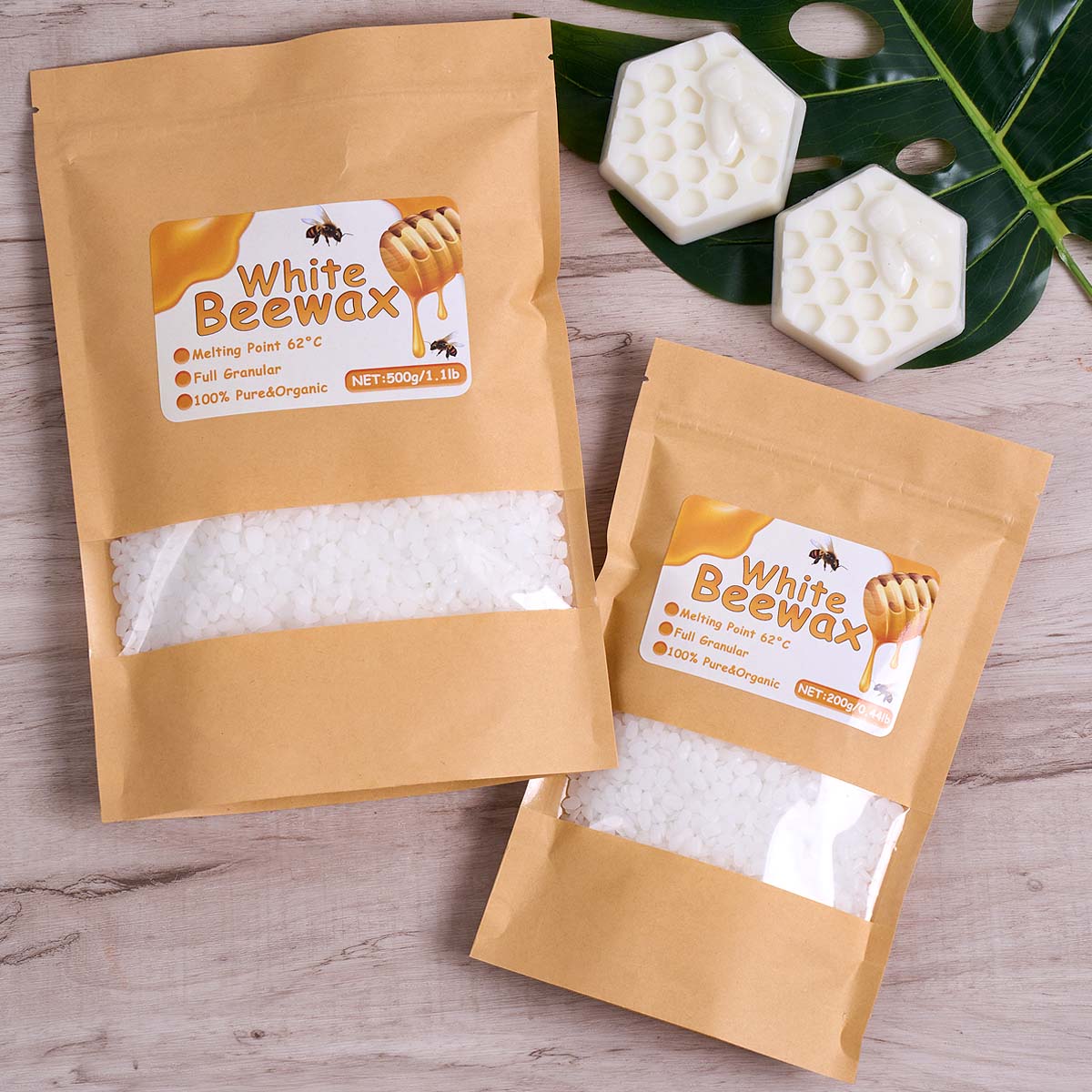 1000g cera de abelha branca di - Beeswax Taper Candle avaliação e preço