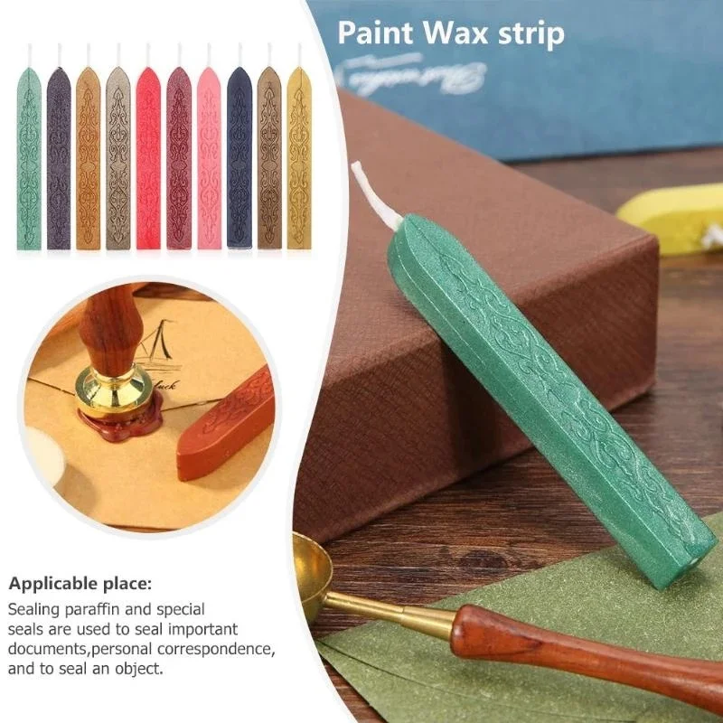 10 pçs vedando varas de cera c - Beeswax Taper Candle avaliação e preço