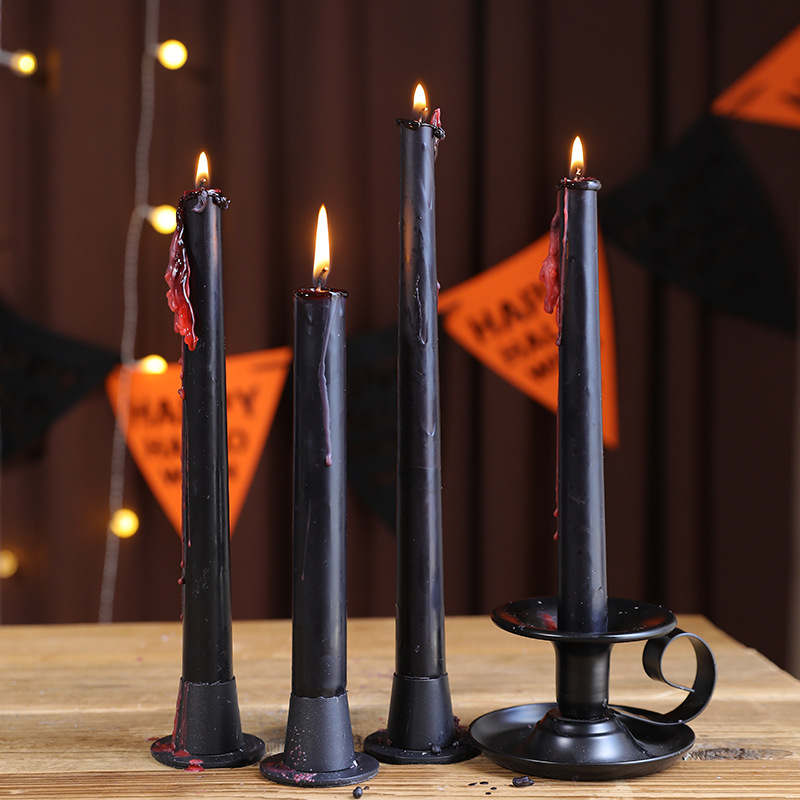 Velas cônicas de caveira gótic - Beeswax Taper Candle avaliação e preço