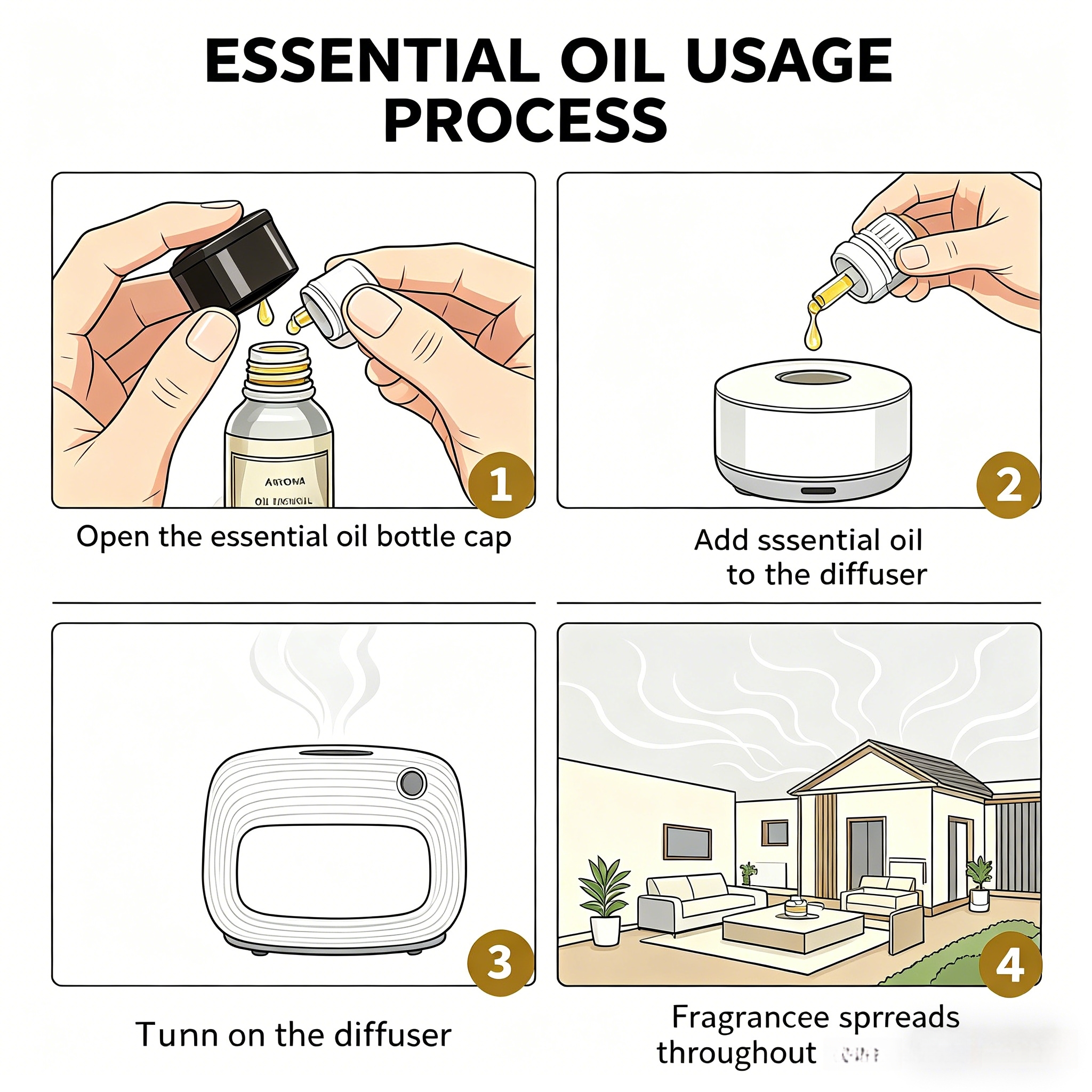 100ml Spray de Perfume com Fra - Home Fragrance Essential Oils avaliação e preço